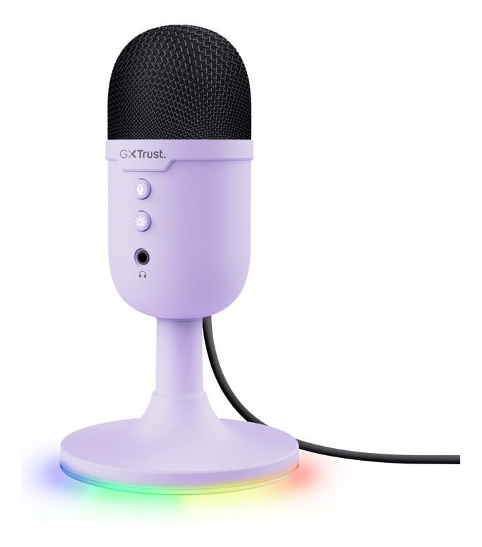Microfono Gaming Trust 25375 Gxt234 Yunix Usb Purple Color Violeta