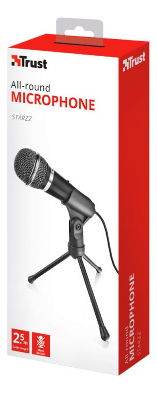 Micrófono Trust Starzz All-round Para Pc Color Negro
