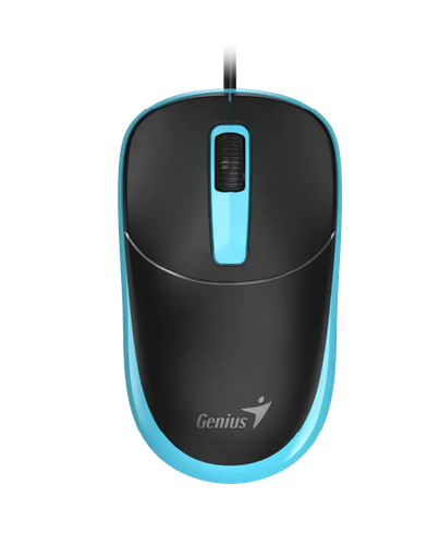 Mouse Genius Rs2 Dx-123 Black Usb-a Black Blue
