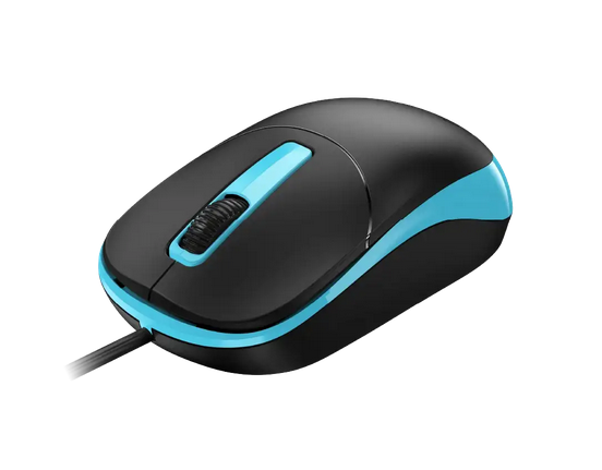 Mouse Genius Rs2 Dx-123 Black Usb-a Black Blue