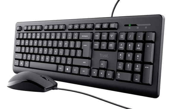 Combo Teclado + Mouse Trust Primo Black Usb Silencioso