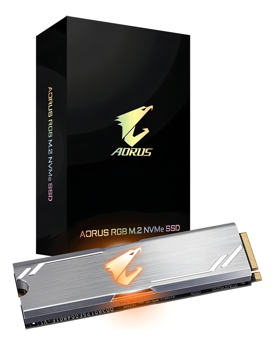 Gigabyte Aorus Rgb 256 GB M.2 Nvme Ssd GP-ASM2NE2256GTTDR Color plateado