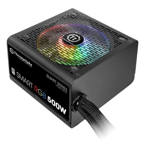 Fuente Pc Thermaltake Smart Rgb 500w 80 Plus White Pcreg Color Black