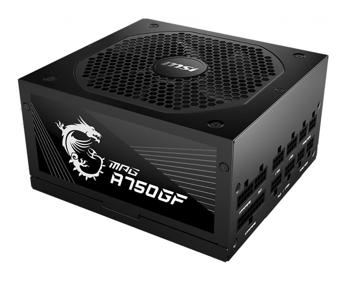 Fuente de alimentación para PC MSI Mpg A750gf 750W negra