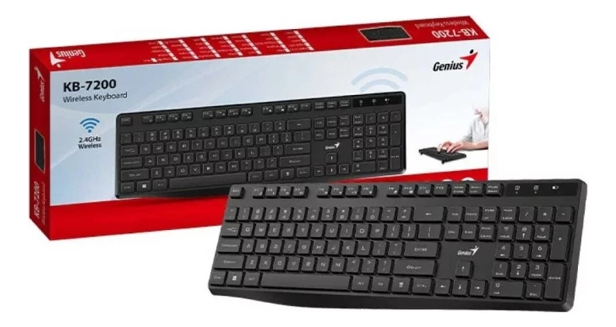 Teclado Wireless Genius Rs2 Kb-7200 Black