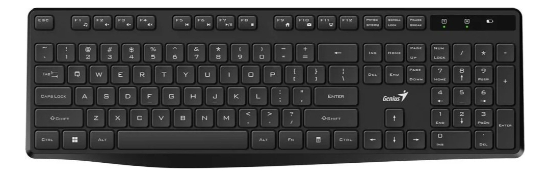 Teclado Wireless Genius Rs2 Kb-7200 Black