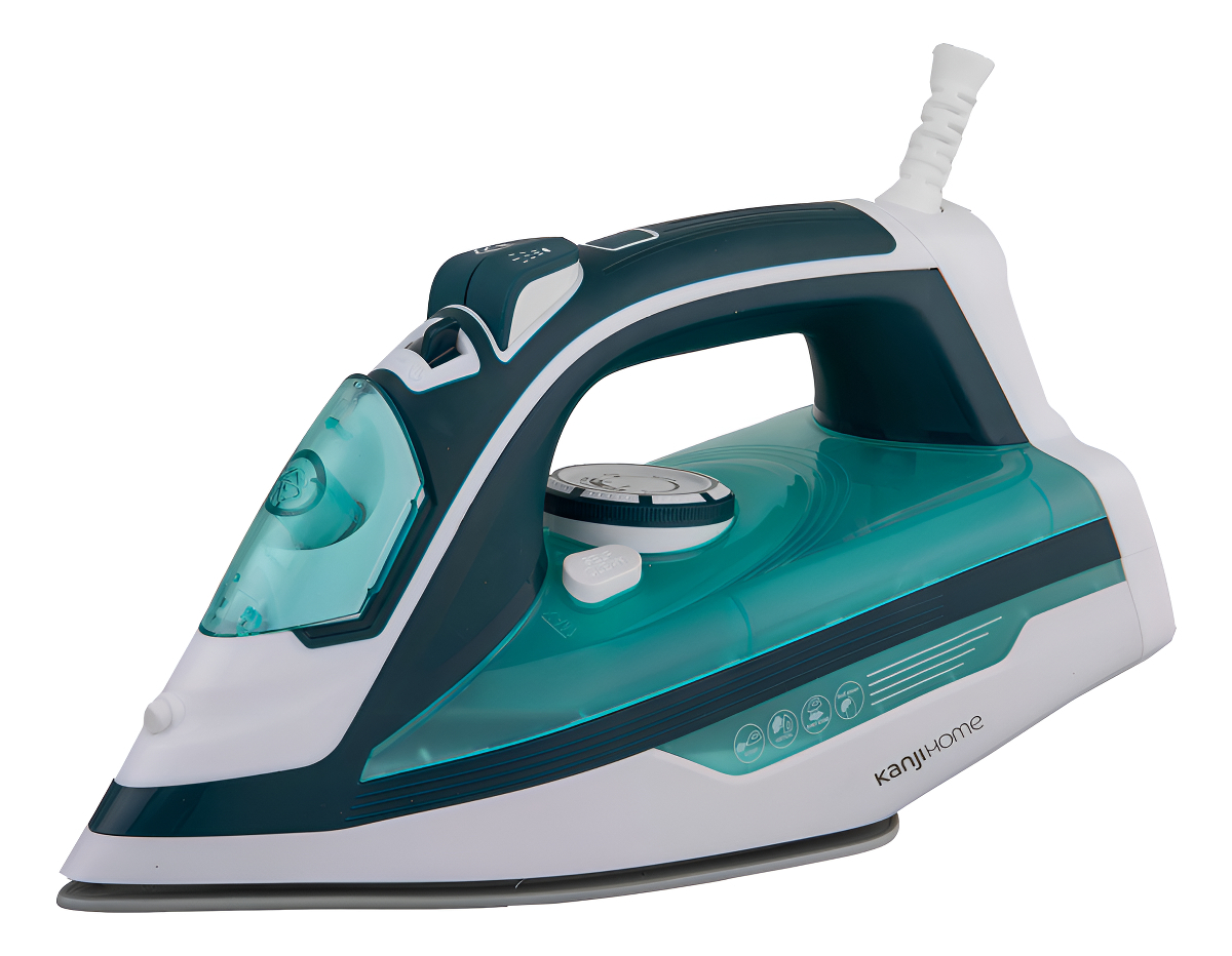 Plancha Kanji 2200w a Vapor Base Ceramica Kjh-pl2403 verde aqua