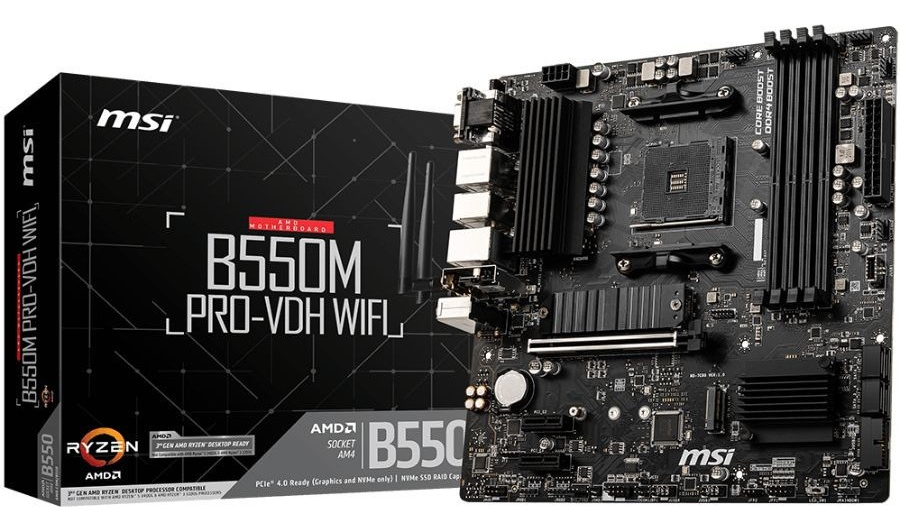 Mother Msi B550m Pro-vdh Wifi Ddr4 Am4