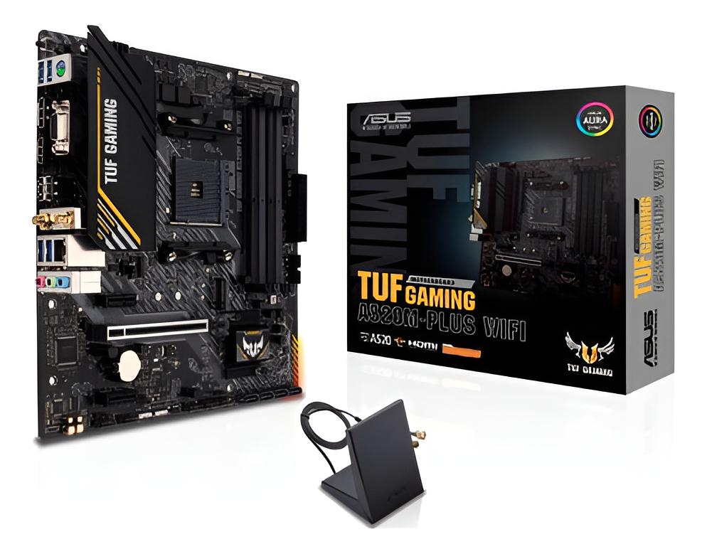 Motherboard Asus Tuf A520m-plus Wifi Amd Am4 Ryzen Pc Negro