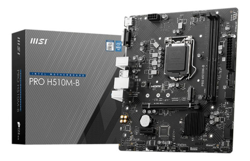 Motherboard Msi H510m-b Intel Lga 1200 10ma Ddr4