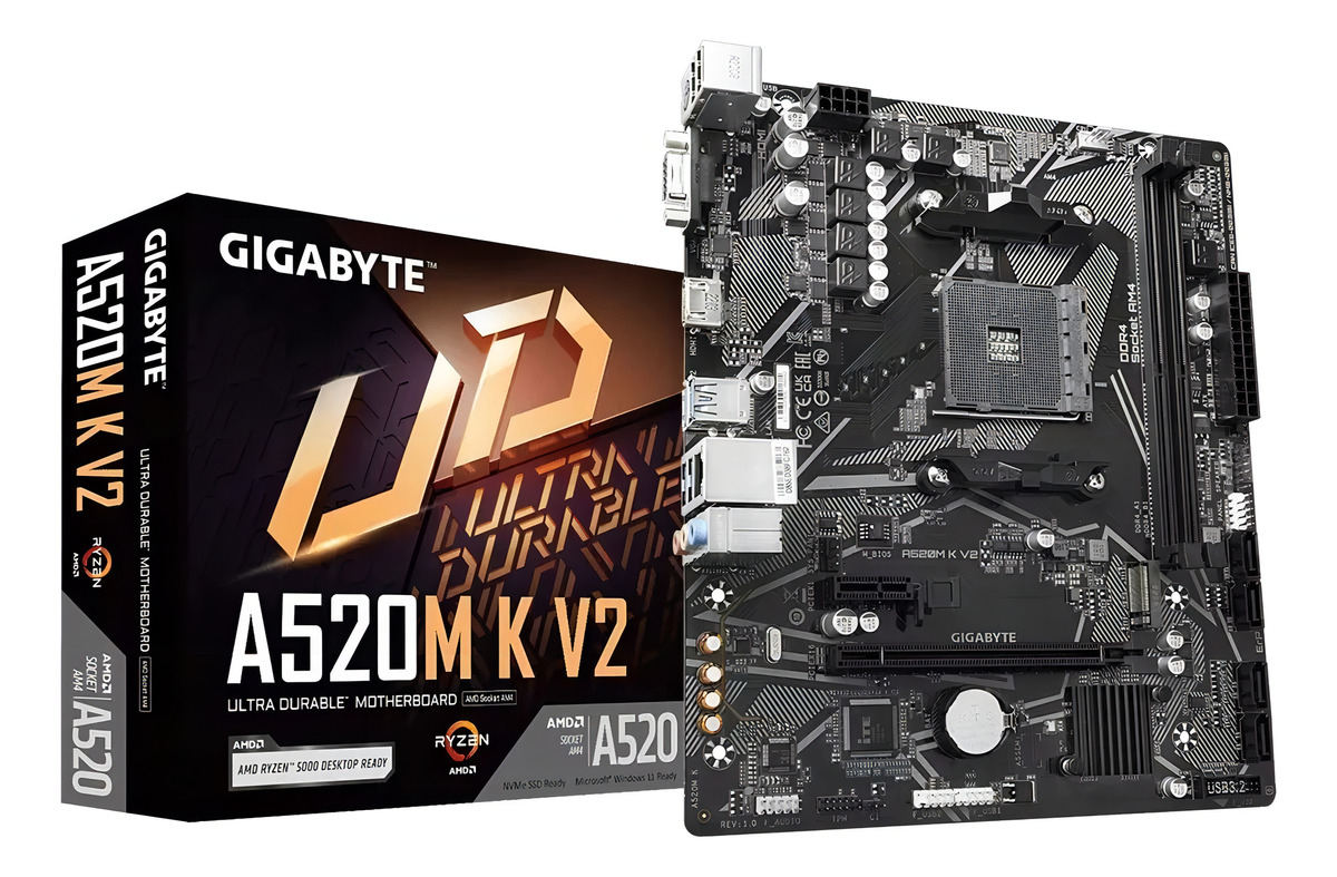 Motherboard Gigabyte A520m K V2 Am4 Ddr4