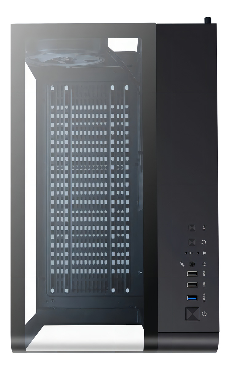 Gabinete Gamer Cubo Evolabs Synergy Evo-400ab Atx 4 Fan Argb Panel Digital