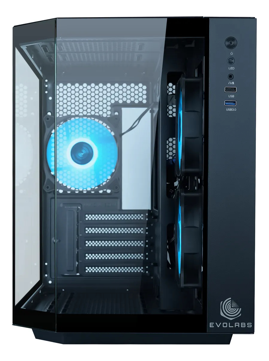 Gabinete Gamer Evolabs Primacy Evo-300mb Cubo M-atx 3 Fan Argb