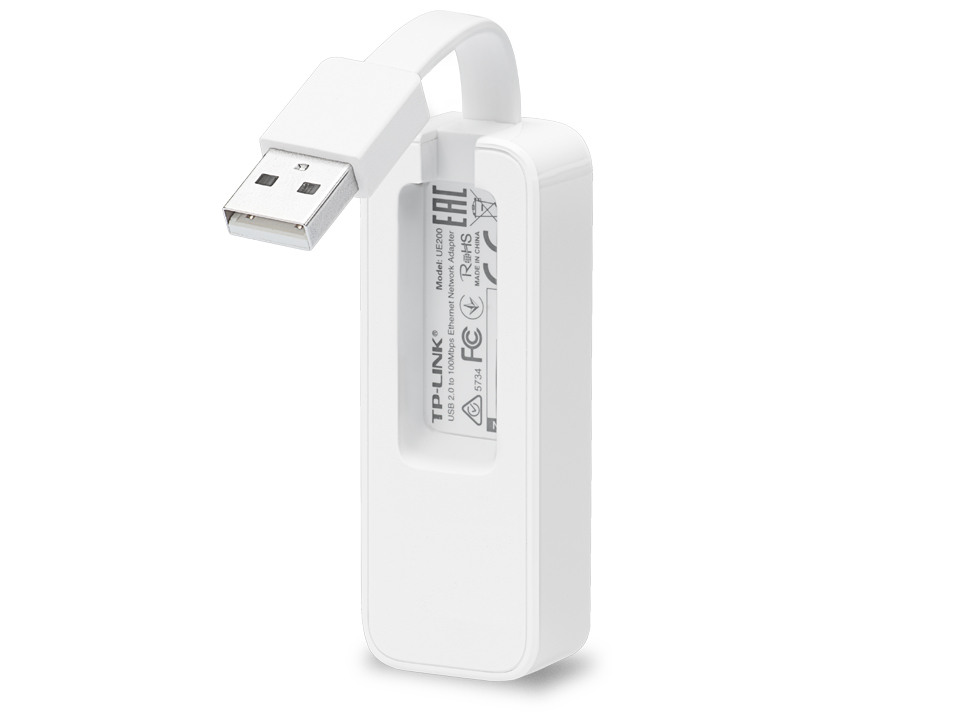 UE200 Adaptador USB 2.0 a Ethernet RJ45