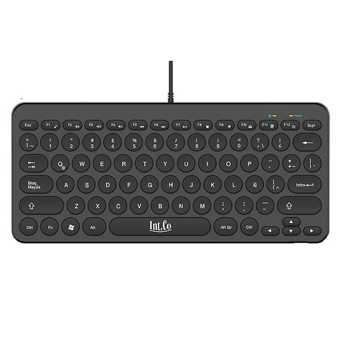 Teclado Pc Int.co Rdk-102 Usb Negro