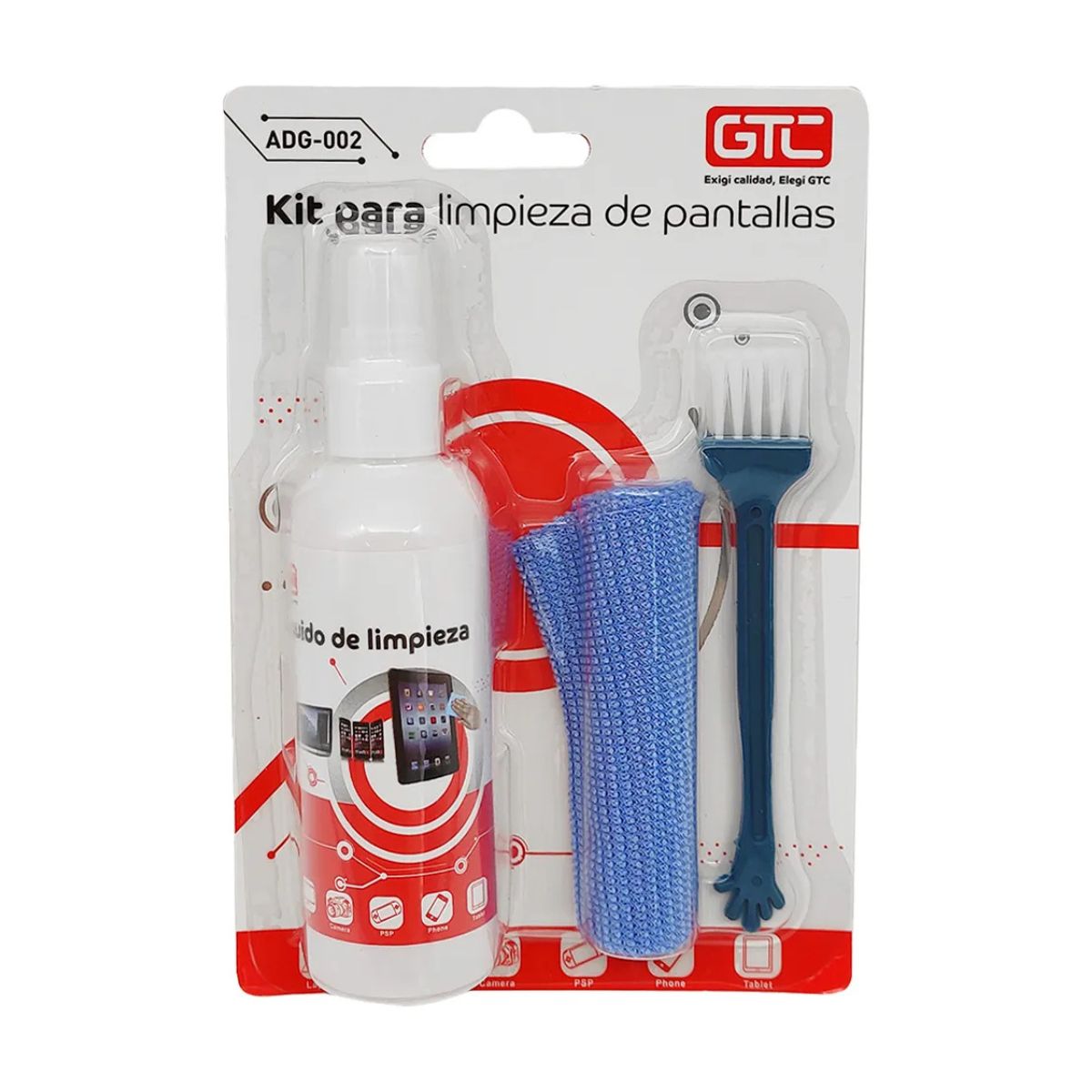 Kit Para Limpieza Gtc Adg-002 Pc Tablet Celulares Teclados