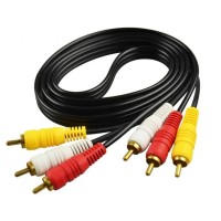 Cable Rca 3x3 Audio Video Tv Macho 2m