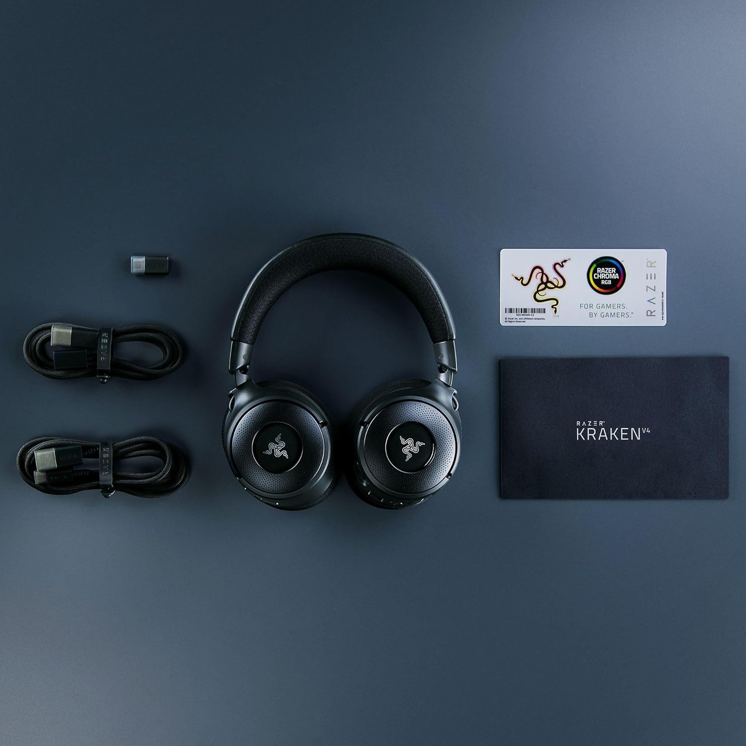 Auriculares Razer Kraken V4 Hyperspeed - Negro (D)