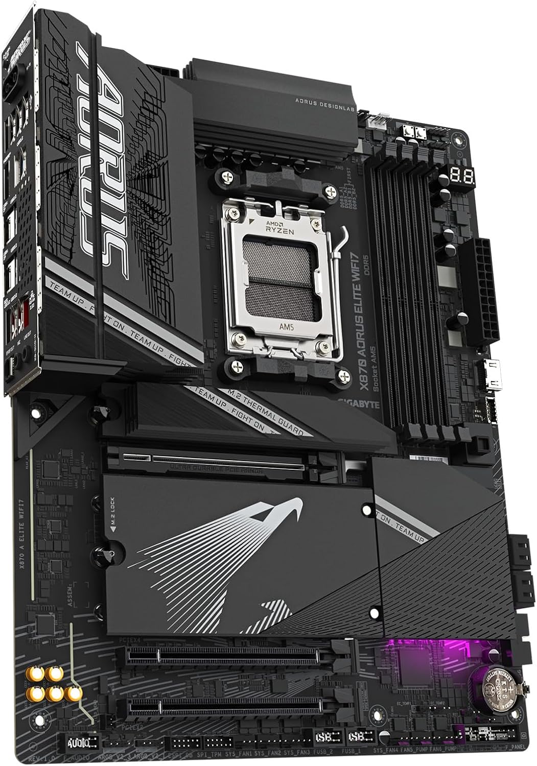 Motherboard Gigabyte X870 Aorus Elite WiFi 7 Amd Am5 Ryzen Black