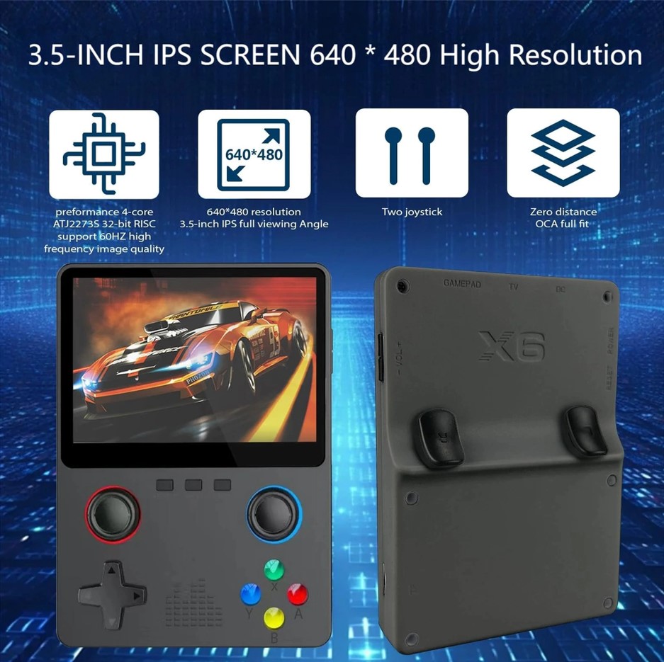 Consola Portátil X6 Multiconsola 3.5