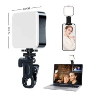 Lámpara LED Blanca p/ cámaras y videos c/ Pilas