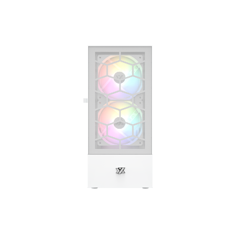 Gabinete Gamer Airone 200 Glass White Atx Tempered Glass