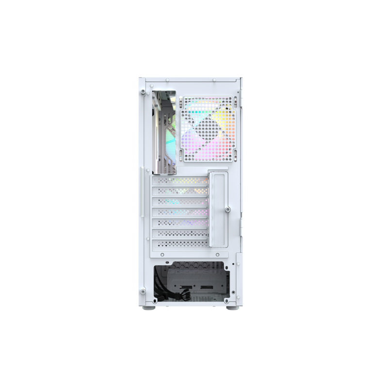 Gabinete Gamer Airone 200 Glass White Atx Tempered Glass