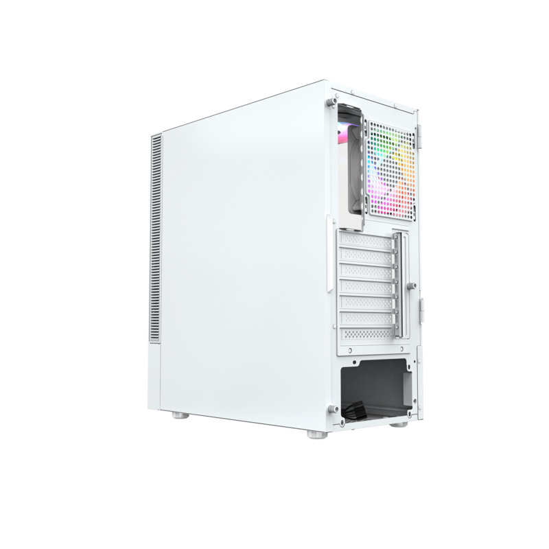 Gabinete Gamer Airone 200 Glass White Atx Tempered Glass