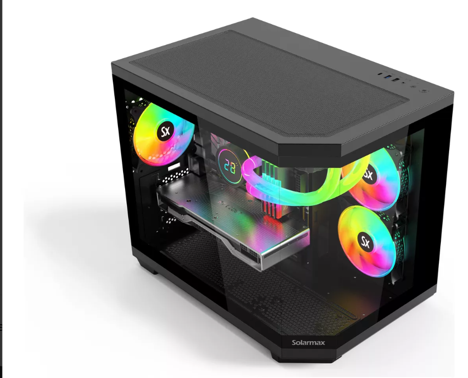 Gabinete Mid Tower Solarmax Cm B951 3 Coolers ARGB