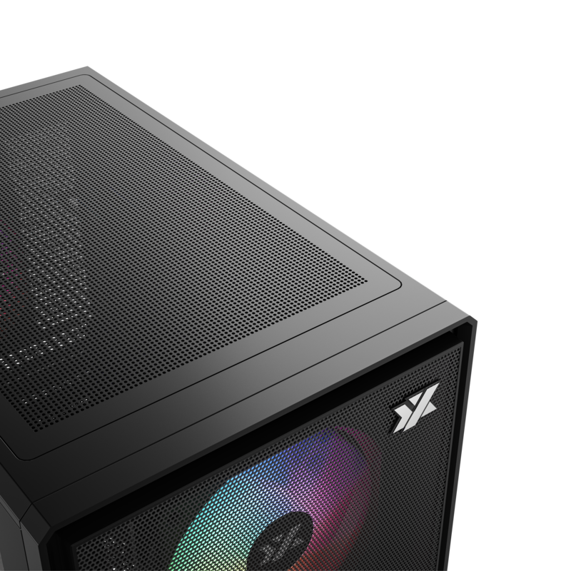 Gabinete Xyz Atom Black C/ 3 Coolers Pulsar A-RGB+PWM A-RGB Controller
