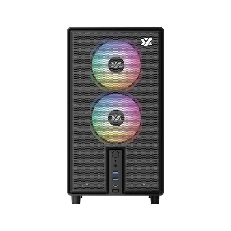 Gabinete Xyz Atom Black C/ 3 Coolers Pulsar A-RGB+PWM A-RGB Controller