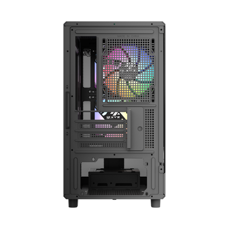 Gabinete Xyz Atom Black C/ 3 Coolers Pulsar A-RGB+PWM A-RGB Controller
