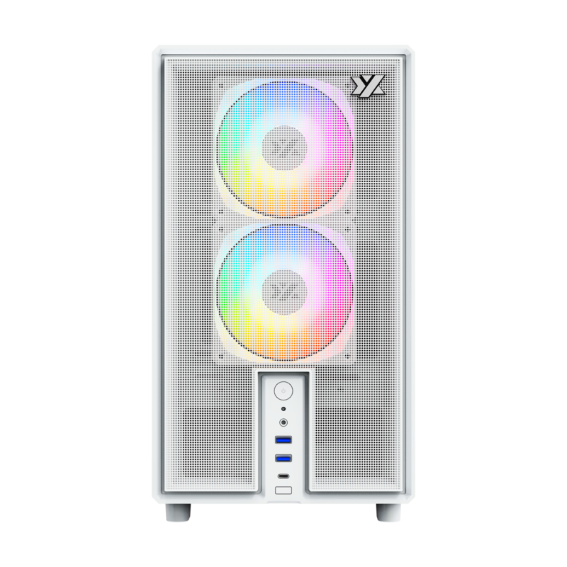 Gabinete Xyz Atom White C/ 3 Coolers Pulsar A-RGB+PWM A-RGB Controller