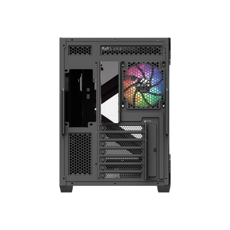 Gabinete Xyz Qubex Black  C/ 4 Coolers Pulsar A-RGB+PWM A-RGB Controller