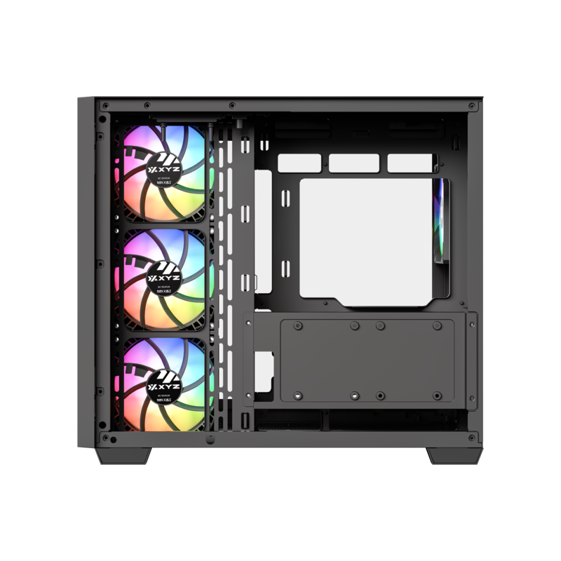 Gabinete Xyz Qubex Black  C/ 4 Coolers Pulsar A-RGB+PWM A-RGB Controller