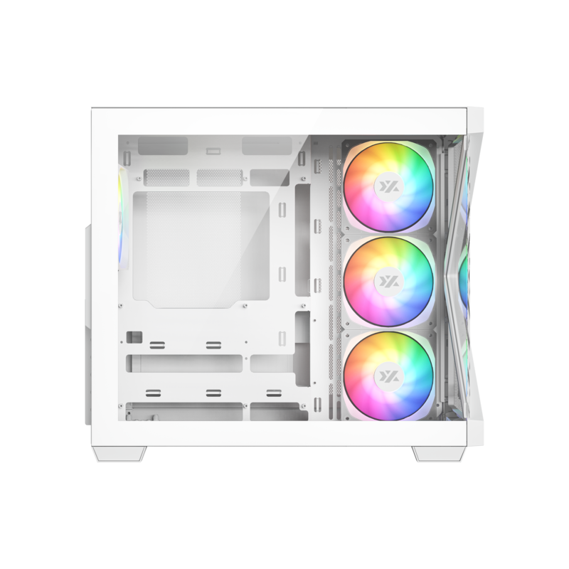 Gabinete Xyz Qubex White C/ 4 Coolers PULSAR A-RGB+PWM A-rgB Controller
