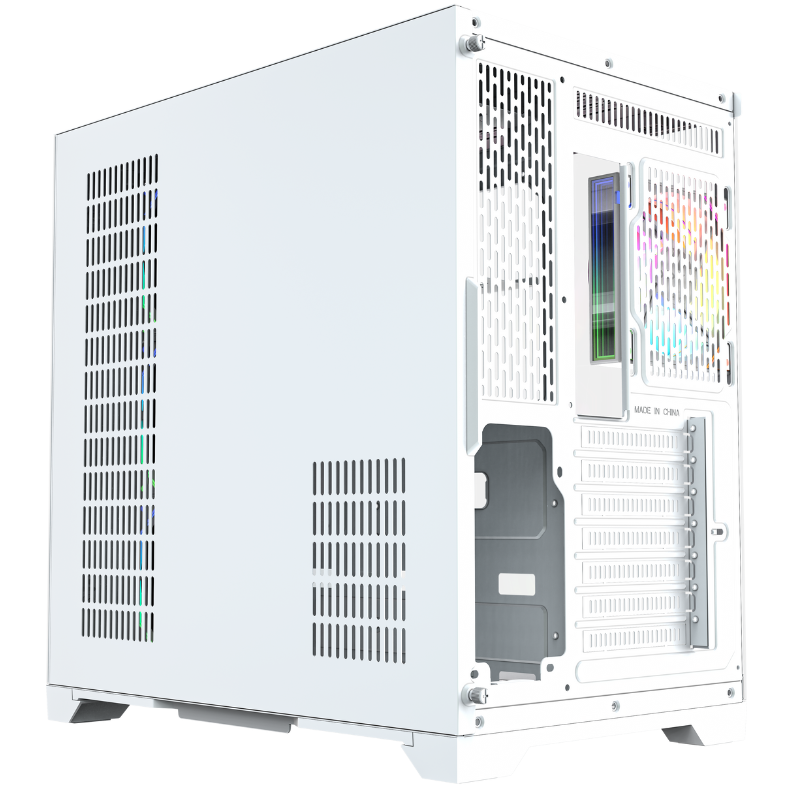 Gabinete Xyz Neutron White C/ 4 AURAX 120mm A-rgb +PWM+ RGB Controlador C / Pantalla Led