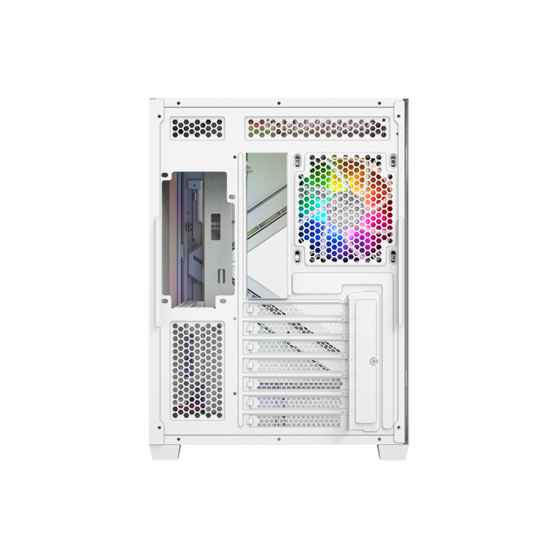 Gabinete Xyz Qubex White C/ 4 Coolers PULSAR A-RGB+PWM A-rgB Controller