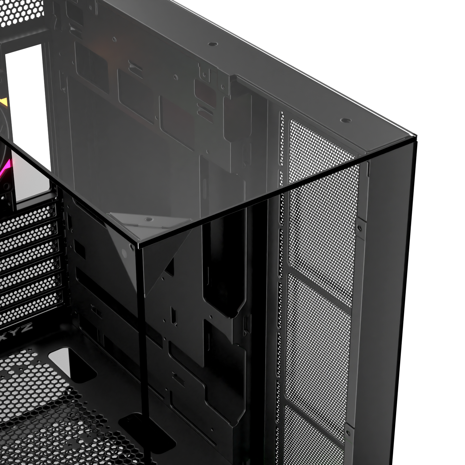 Gabinete Xyz Trifecta C/ 2 Coolers Vortex A-RGB+PWM  Argb Controller