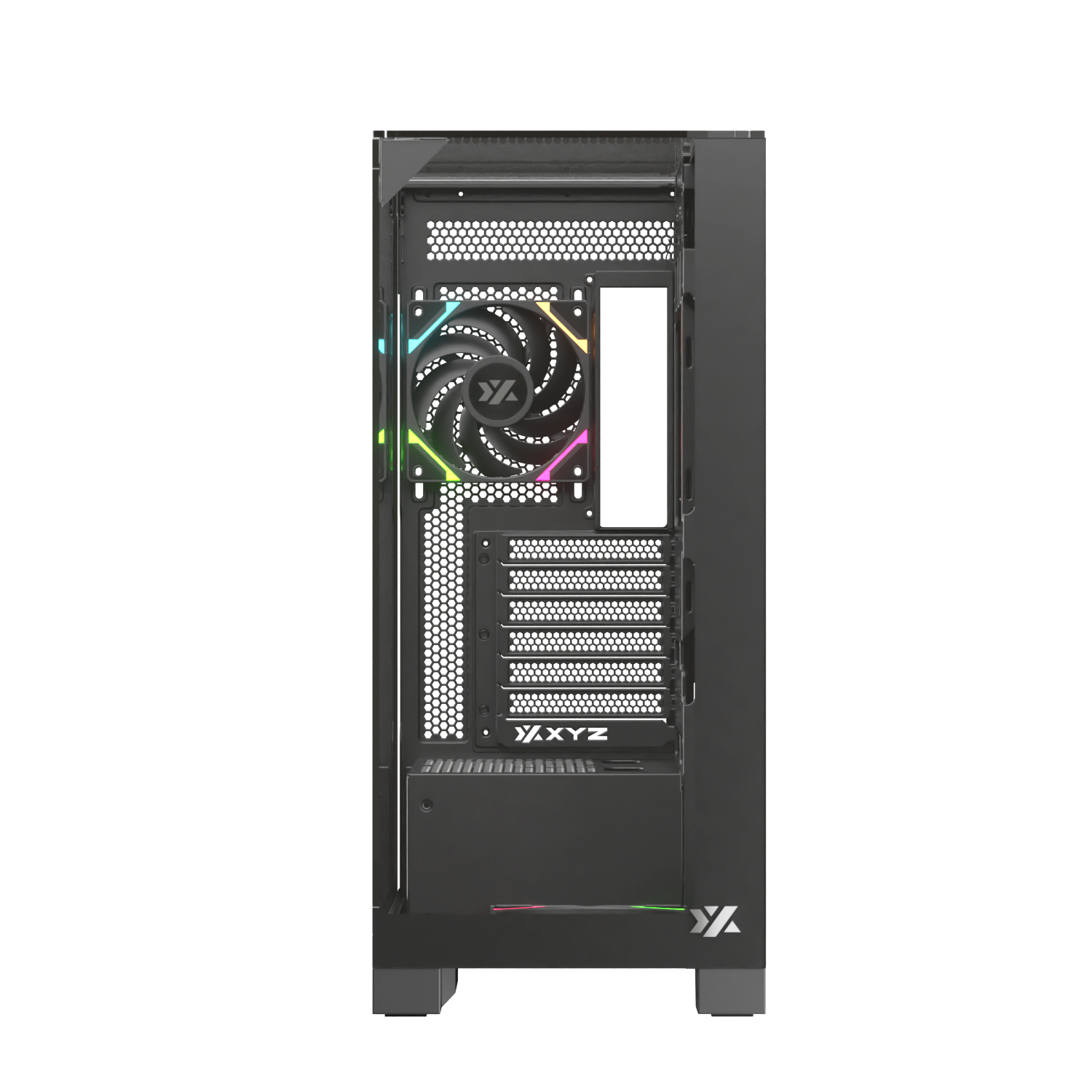 Gabinete Xyz Trifecta C/ 2 Coolers Vortex A-RGB+PWM  Argb Controller