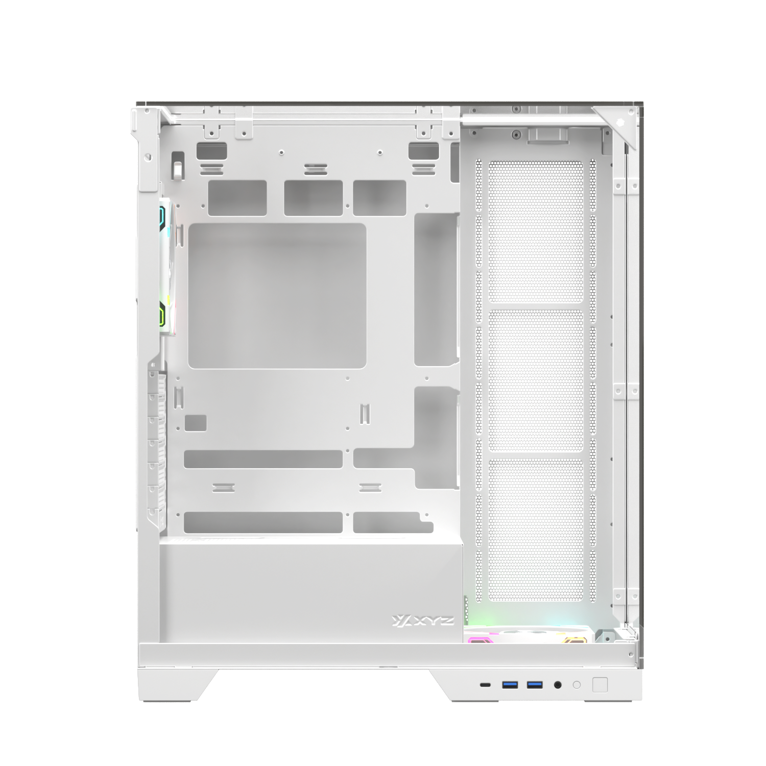 Gabinete Xyz Trifecta C/ 2 Coolers Vortex A-rgb+PWM A-rgb Controller