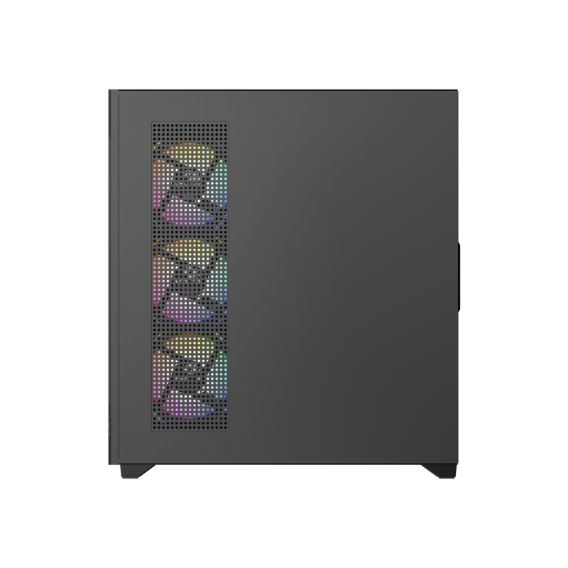 Gabinete Xyz Titanium View X-cs-titanium300-b C/ 4 AURAX 120mm  A-rgb+PWM