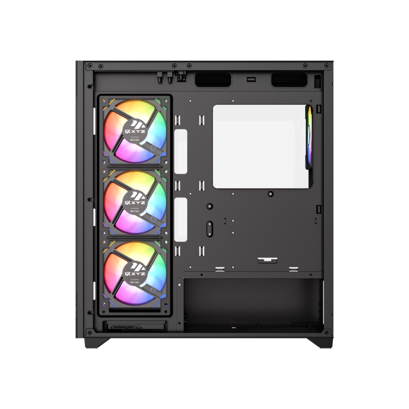 Gabinete Xyz Titanium View X-cs-titanium300-b C/ 4 AURAX 120mm  A-rgb+PWM