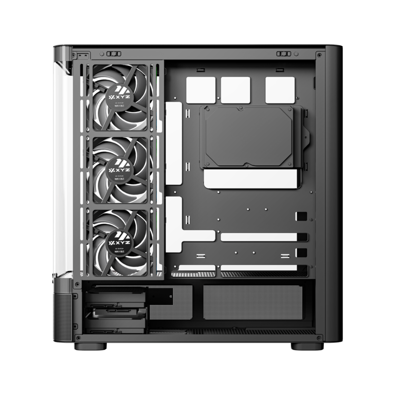 Gabinete Xyz Quantum Black Panoramic C/4 Coolers Vortex A-RGB+PWM A-RGB Controller