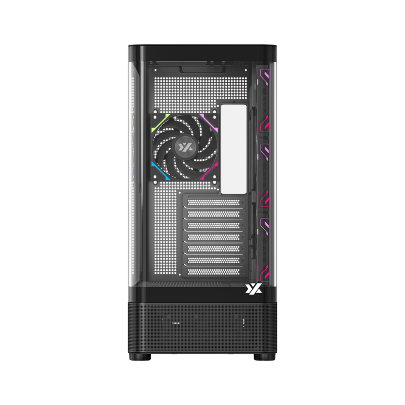Gabinete Xyz Quantum Black Panoramic C/4 Coolers Vortex A-RGB+PWM A-RGB Controller