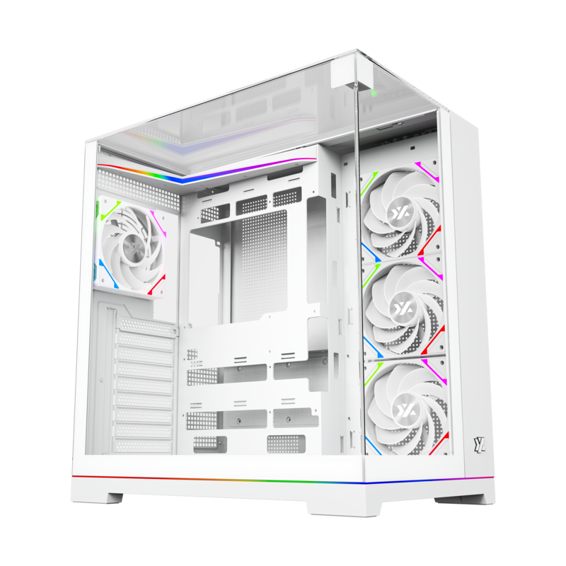 Gabinete Xyz Tesseract C/ 4 Coolers Vortex A-RGB PWM A-RGB Controller