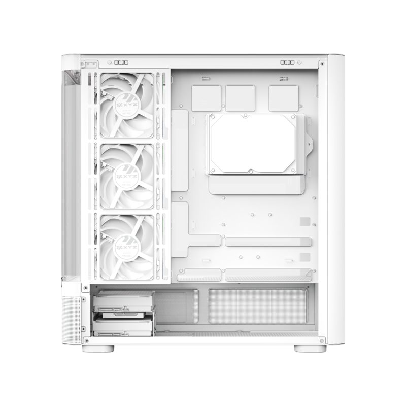 Gabinete Xyz Quantum Pro C/ 4 Coolers Vortex A-RGB+PWM A-RGB Controler  2d Glass
