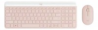 COMBO TECLADO LOGITECH + MOUSE MK470 ROSA CLARO (OUTLET)
