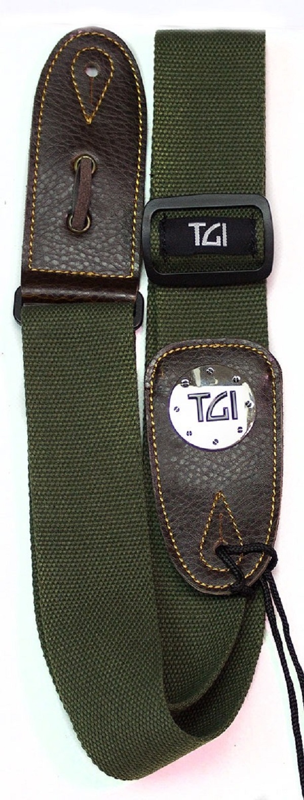 Correa Tgi Para Guitarra / Bajo Strap Woven Series Green Verde Oscuro