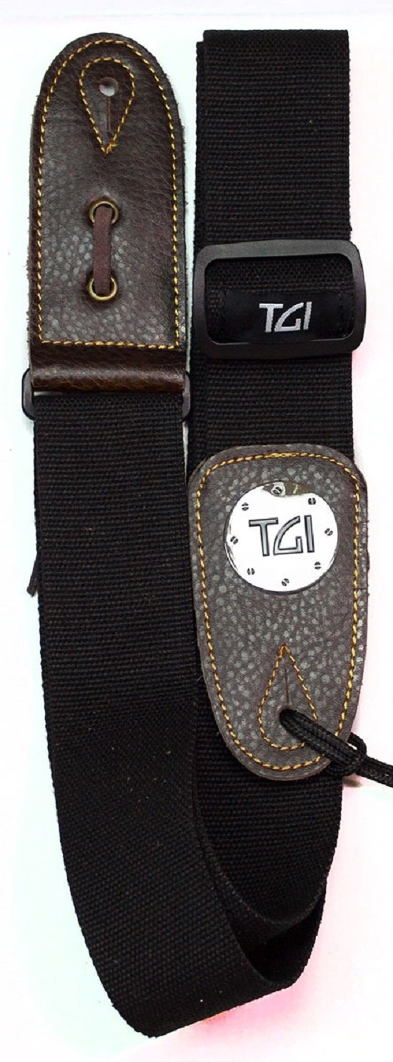 Correa Tgi Para Guitarra / Bajo Strap Woven Series Black Negro